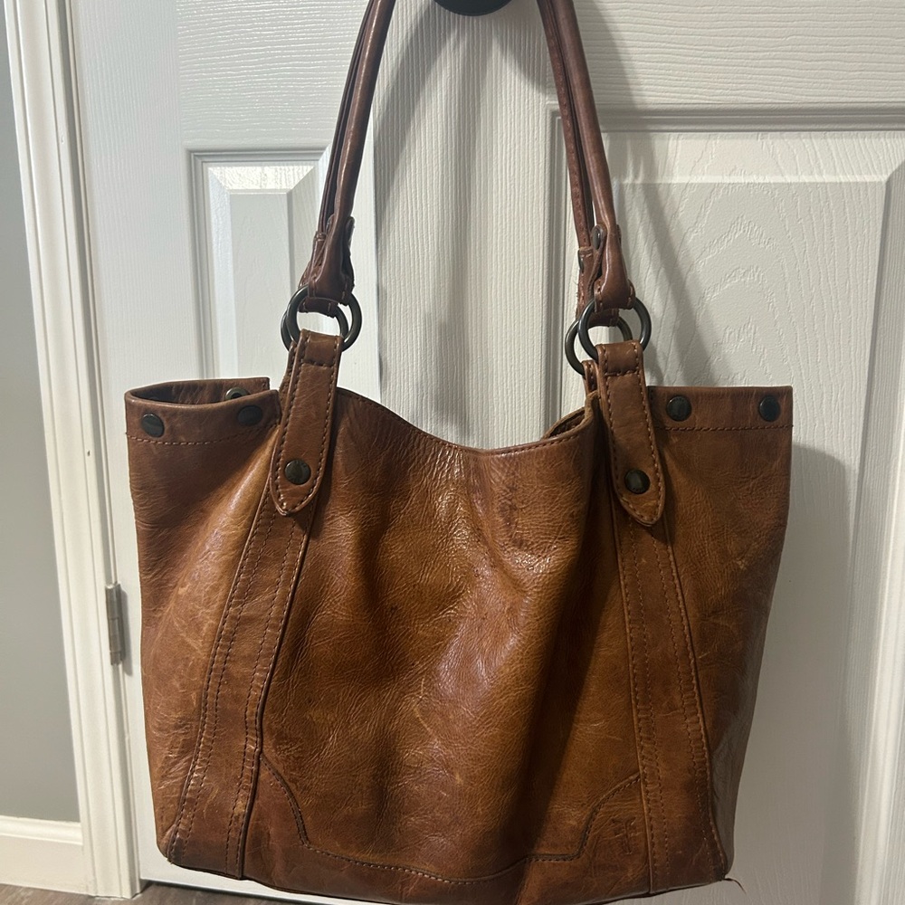Frye Brown Leather Tote Bag